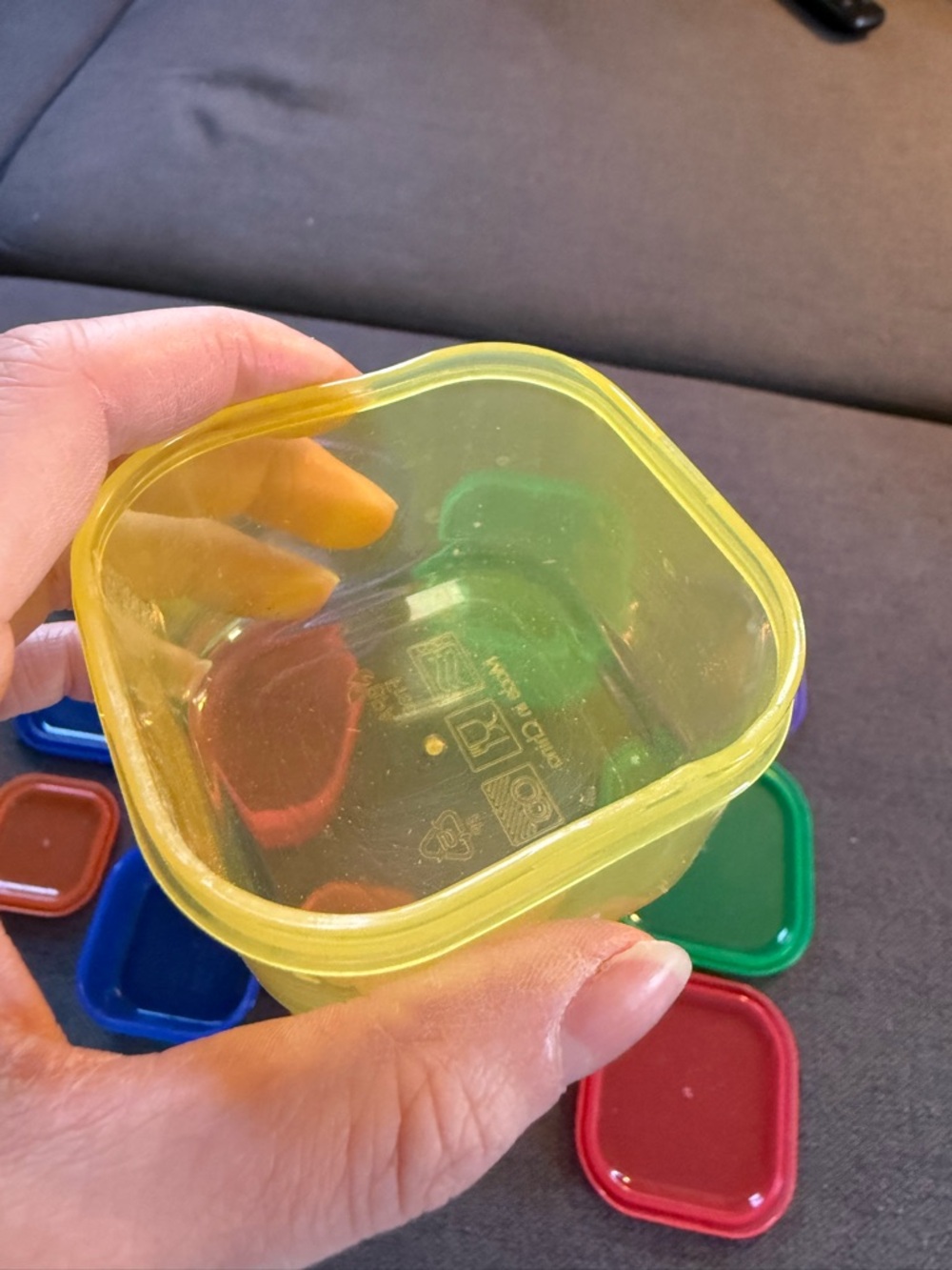 BeachBody Colorful Stackable Plastic Food Storage Containers - Multi Color - Picture 3 of 3